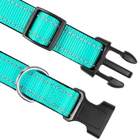 img 2 attached to 🐾 Joytale Reflective Dog Collar: 12 Vibrant Colors, Soft Neoprene Padding, Adjustable Sizes for Small to Extra Large Dogs