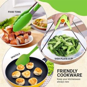 img 1 attached to 🍳 Enhance Your Air Frying Experience with 7 Inch Square Air Fryer Accessories – Includes Recipe Cookbook! Compatible with Philips, COSORI, and Other Square Models, Universal and Diverse Set of 15 Essential Deep Fryer Accessories