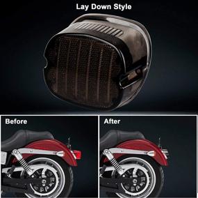 img 1 attached to 🏍️ Movotor Low Profile Smoked Tail Light: Bright LEDs with Integrated Turn Signal, Brake & Running Lights for Harley Sportster 883, 1200, Dyna, Road King & Electra Glide