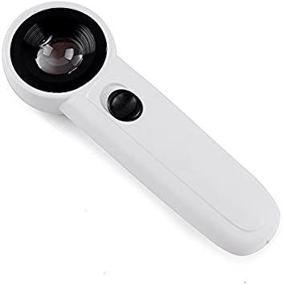 img 2 attached to Enhanced 40X LED Lighted Slide-out Loupe Magnifier 🔍 with Magnifying Eye Loop Stand - Portable Illumination for Jewelers