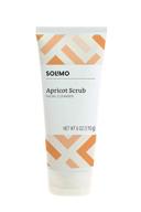 🌼 discover premium care with amazon brand - solimo apricot scrub facial cleanser, 6 ounce logo