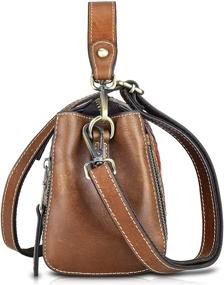 img 1 attached to Crossbody Genuine Leather Vintage Satchels