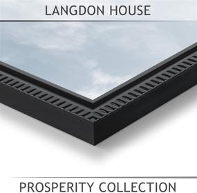 img 3 attached to 🖼️ Prosperity Collection - Langdon House 8x10 Black Picture Frame, Contemporary Frame, Wall Mount/Table Top