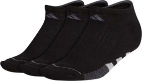 img 4 attached to Comfortable and Versatile adidas Women's Cushioned No Show Socks (3-Pack)