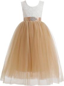 img 4 attached to Glamulice Christmas Bridesmaid Birthday Ballgown: Trendy Girls' Clothing for Dresses