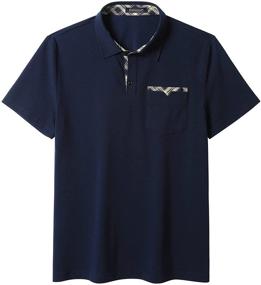 img 1 attached to High-Performance Wrinkle-Free Outdoor Men's Shirts with Contrast Collar