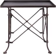 🔲 creative co-op bronze metal rectangle table: versatile 20-inch accent piece, da0124 логотип