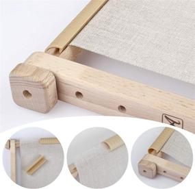 img 2 attached to 🧵 Arabeska Cross Stitch Scroll Frame Set: Beech Hardwood, Plastic Clamps, Different Sizes (S/L) – Large