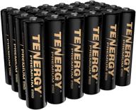 🔋 tenergy premium pro rechargeable aaa batteries: high capacity 1100mah nimh, 24 pack logo