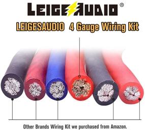 img 3 attached to 🔌 LEIGESAUDIO 4 Gauge Amp Wiring Kit: Premium 4 AWG Installation Wiring Kit for Enhanced Sound System Performance in Your Car