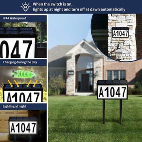 img 3 attached to 🏡 Solar-Powered LED Lighted House Numbers: Enhance Visibility and Style in Your Outdoor Spaces
