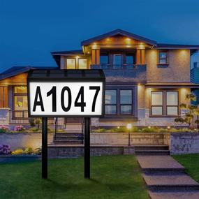 img 4 attached to 🏡 Solar-Powered LED Lighted House Numbers: Enhance Visibility and Style in Your Outdoor Spaces