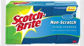 img 4 attached to 🧽 Scotch-Brite Non-Scratch Scrub Sponge Set - Pack of 9 Sponges