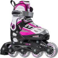 🌟 5th element g2-100 adjustable girls inline skates | sizes 2-4 | best quality and fit logo