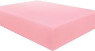 🛏️ ntbay deep pocket pink microfiber twin fitted sheet - wrinkle, fade, stain resistant bed sheet logo