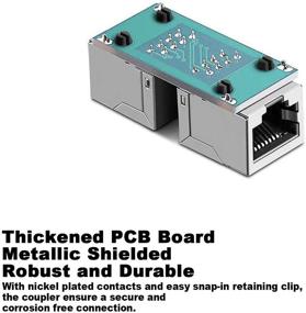 img 1 attached to 🔌 Enhanced Connectivity with Female Coupler Ethernet Extender Adapter