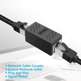 img 2 attached to 🔌 Enhanced Connectivity with Female Coupler Ethernet Extender Adapter