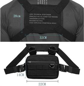 img 3 attached to 🎒 PAVEHAWK Lightweight Tactical Backpack Vest for Running | Cell Phone and Accessories Holder Pack for Walking and Cycling