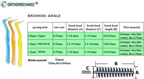 img 2 attached to 🦷 Orthomechanic Interdental Brush Angle Cleaners - Jumbo Pack (50 Brushes) - Plaque Removers & Toothpicks