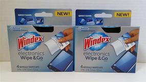 img 2 attached to 📱 Windex Electronics Wipes: Convenient and Portable Cleaning Solution - Pack of 2, 4Count Individually Wrapped