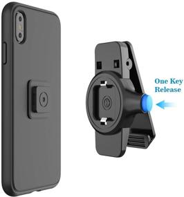 img 4 attached to 📱 Universal Phone Belt Clips by SPORTLINK - Easy Mount, Quick On/Off for iPhone 12/SE 2020/11/11 Pro/11 Pro Max/X/XS/XS Max/XR, Samsung Galaxy Note 8,S8 Edge and All Smartphones