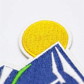 img 2 attached to MUNAN Patches Mountains Embroidered Applique