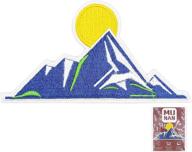 munan patches mountains embroidered applique logo