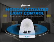 🔌 westek mlc12bc-4 plug in motion sensor light control, 2 pack – indoor motion sensor activates lights in dark rooms & hallways – 25ft range, 6ft cord логотип