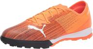 puma trainer soccer shoe shocking orange logo