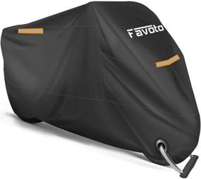 img 4 attached to 🏍️ Favoto Motorcycle Cover - Premium All-Season Universal Weather Protection | Waterproof, Sun Outdoor, Durable & Night Reflective | Lock-Holes & Storage Bag | Fits Motorcycles up to 96.5 Inches | Vehicle Cover