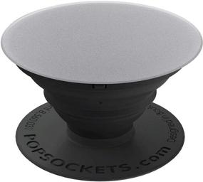 img 4 attached to 📱 Универсальный серый алюминиевый PopSockets: складная защелка и подставка для телефонов и планшетов – Повысьте свой мобильный опыт!