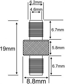 img 2 attached to 🔌 Адаптер-распределитель SMA Female to Female: улучшение подключения для беспроводных устройств локальной сети — комплект коаксиальных кабелей из 2-х штук.