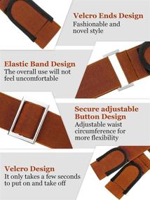 img 1 attached to 👖 No Buckle Stretch Belt: Convenient and Stylish Elastic Buckless Belts for Jeans Pants