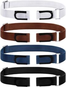 img 4 attached to 👖 No Buckle Stretch Belt: Convenient and Stylish Elastic Buckless Belts for Jeans Pants