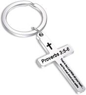 🔑 christian keychain gifts: bekech proverbs jewelry for women - enhanced seo logo