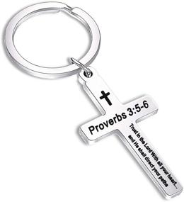 img 4 attached to 🔑 Christian Keychain Gifts: BEKECH Proverbs Jewelry for Women - Enhanced SEO