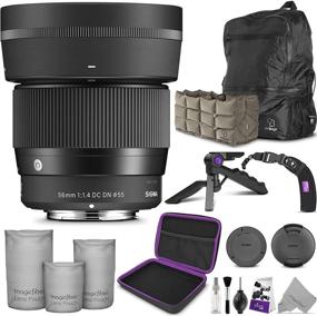 img 4 attached to 📷 Sigma 56mm f/1.4 DC DN Contemporary Lens with Essential Accessory Bundle for Canon EF-M Mount: Ultimate Travel Kit