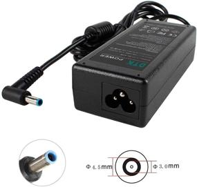 img 3 attached to 🔌 DTK Зарядное устройство для ноутбука с переменным током 19,5 В 3,33 А 65 Вт для HP 710412-001 PPP009C PPP009D - Адаптер с синим концом, 4,5 X 3 мм с центральным штифтом - Кабель питания для ноутбука или персонального компьютера