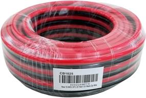 img 1 attached to 🔌 GS Power 100% Copper 10 AWG OFC Wire - 25 FT Red & 25 FT Black Bonded Zip Cable for Car Audio Primary Remote Automotive Trailer Harness Wiring (Also available in 6 & 8 AWG)
