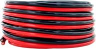 🔌 gs power 100% copper 10 awg ofc wire - 25 ft red & 25 ft black bonded zip cable for car audio primary remote automotive trailer harness wiring (also available in 6 & 8 awg) logo