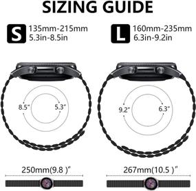 img 1 attached to 📱 Премиум 22 мм силиконовые магнитные браслеты для Samsung Galaxy Watch 3 45 мм / Galaxy Watch 46 мм / Gear S3 Frontier / Gear S3 Classic - 2 упаковки-02