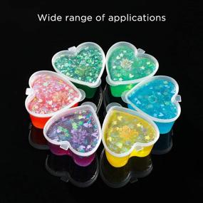 img 1 attached to 🍨 Icyang 50 Sets Reusable Heart Shaped Jello Shot Cups with Lids - 1.5 Ounce, Clear Plastic Portion Cups Perfect for Souffle, Condiments & Sampling