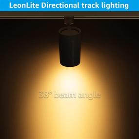 img 1 attached to 🔦 LEONLITE 17.5W Dimmable LED Track Light Head, Compatible with Single Circuit H Track Lighting Rail, 1200lm, 85W Equivalent, CRI90, 120V, ETL & ES Listed, 3000K Warm White, 5-Year Warranty, Pack of 4, Black