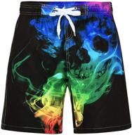 lovekider boys swim trunks: stylish 3d print board shorts for boys, ideal for summer surf and beach activities, mesh lining, ages 5-14t logo