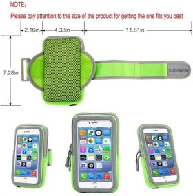 img 3 attached to LENPOW Multifunctional Outdoor Sports Armband Sweatproof Running Armbag Casual Arm Package Bag Gym Fitness Cell Phone Bag Key Holder For IPhone 12 11 Pro XS MAX X 8 7 Plus Samsung Galaxy Note S20 S10