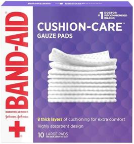 img 4 attached to Band Aid Brand Large Gauze Count