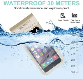 img 2 attached to Triomph Universal Waterproof Phone Pouch: IPX8 Waterproof Phone Case and Dry Bag for iPhone and Samsung - 1 Pack