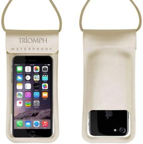 img 4 attached to Triomph Universal Waterproof Phone Pouch: IPX8 Waterproof Phone Case and Dry Bag for iPhone and Samsung - 1 Pack