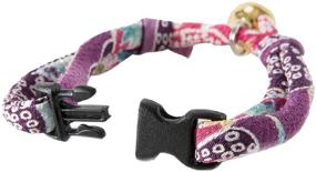 img 2 attached to 🔥 Necoichi Chirimen Hanabi Fireworks Cat Collar: Authentic Japanese Handcrafted Design, Universal Fit