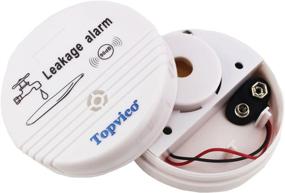 img 3 attached to 💧 Topvico Water Leak Alarm Flood Sensor Detector - Enhance Home Security with 90dB Sound - 3 Pack